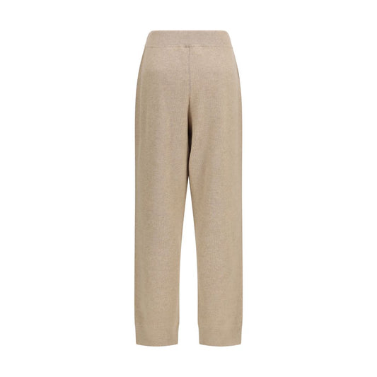 Brunello Cucinelli Beige Cashmere Casual Pants