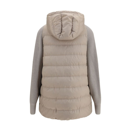 Brunello Cucinelli Gray Polyester Full-Length Jacket