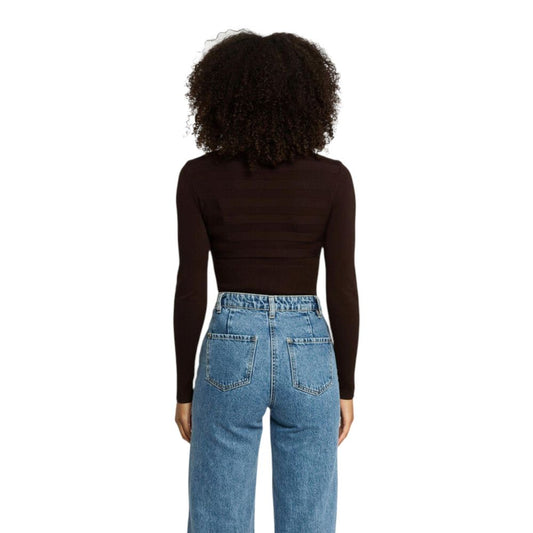 Morgan De Toi Brown Viscose Turtleneck