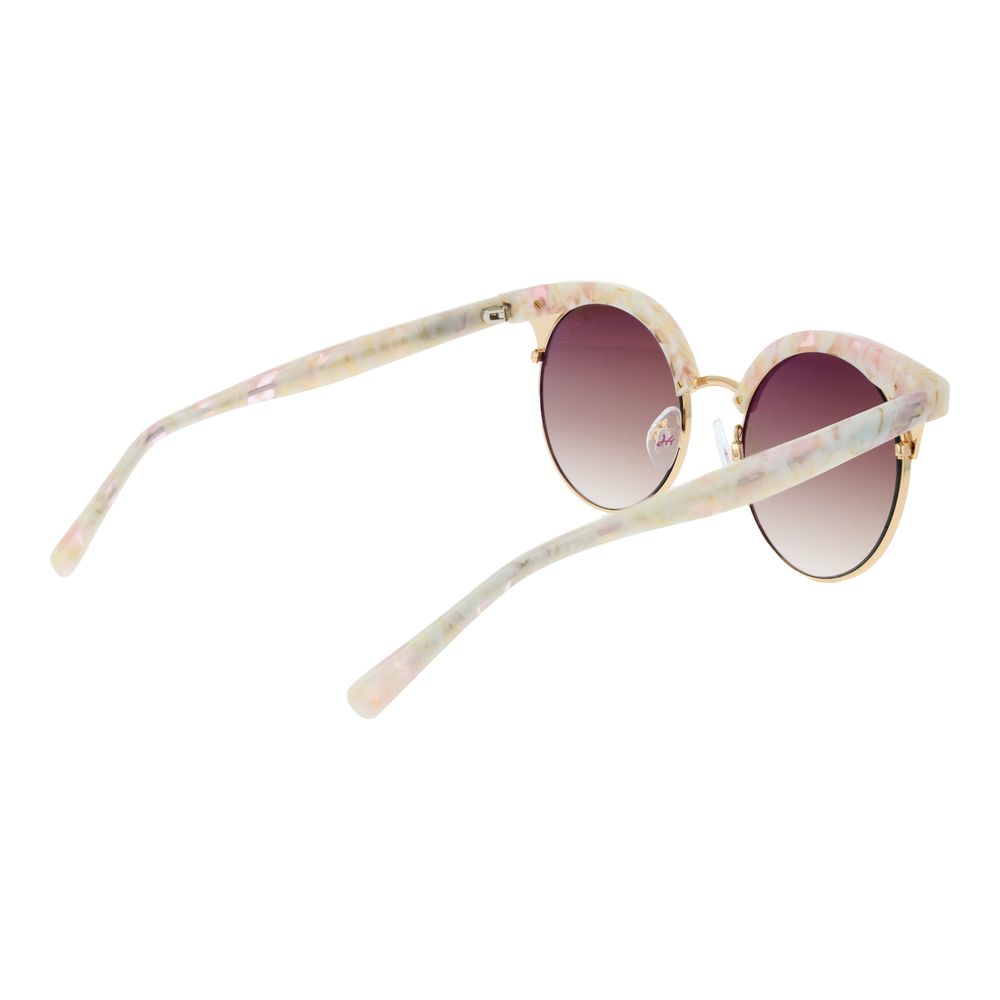 Ana Hickmann Beige Metal Sunglasses