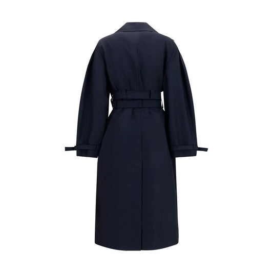 Ganni Black Cotton Coat