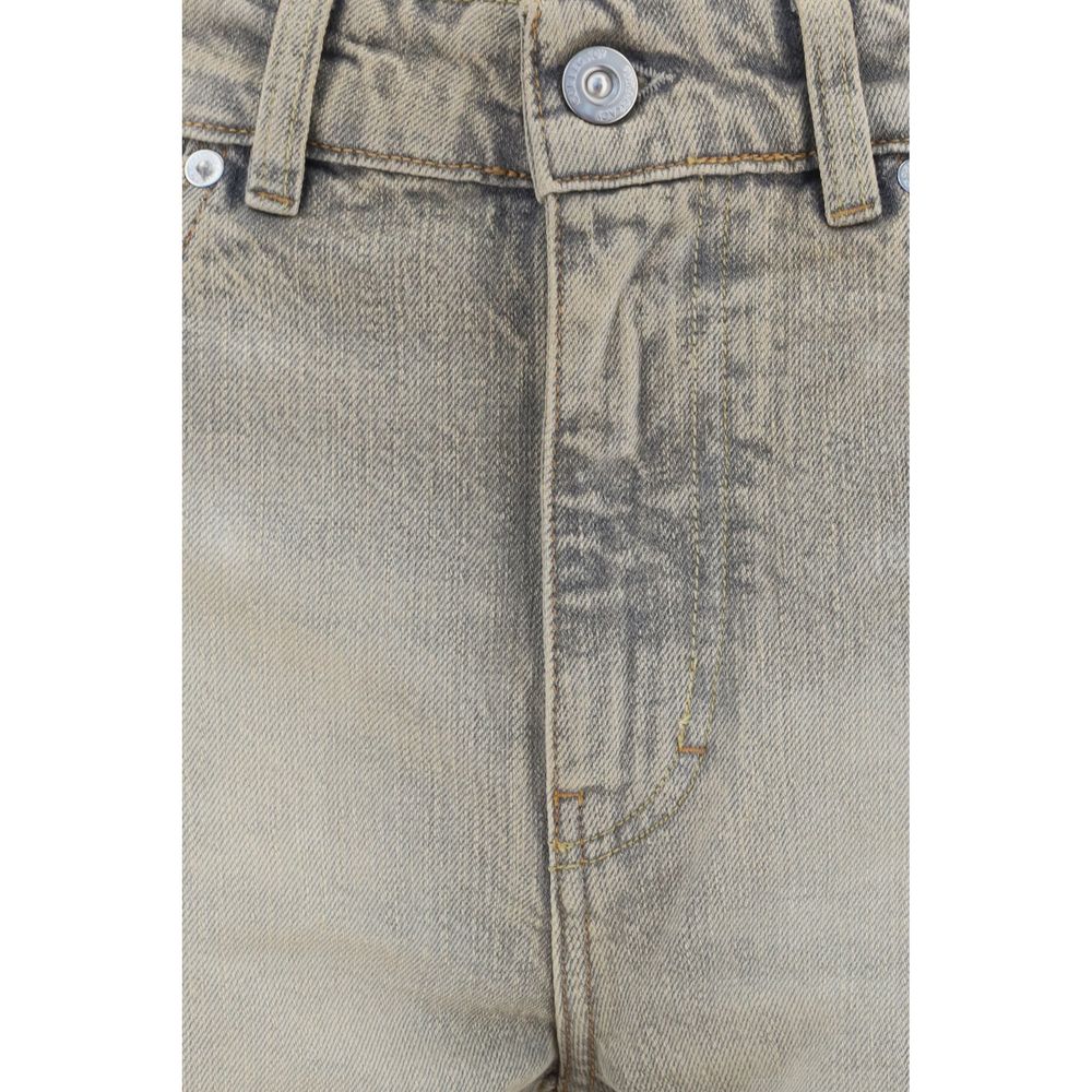 Our Legacy Gray Cotton Straight-Leg Jeans