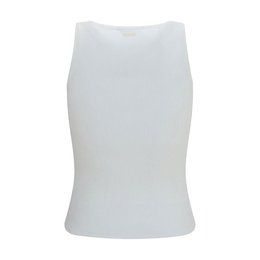 Max Mara White Viscose Tank Tops