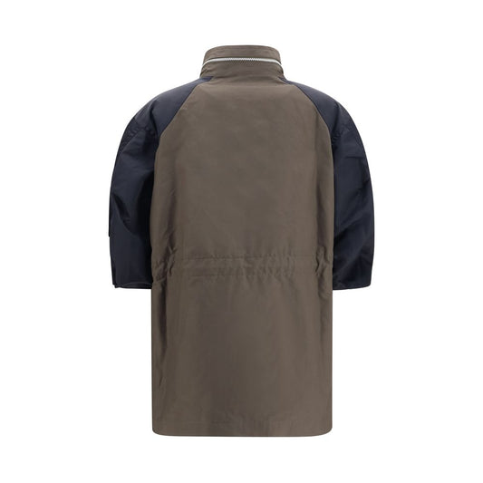 Sacai Bicolor Cotton Shell Jacket