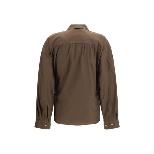 Lemaire Brown Cotton Shirt