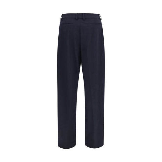 The Latest Blue Polyester Dress Pants