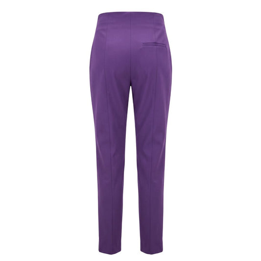 Trussardi Jeans Purple Viscose Women Pants