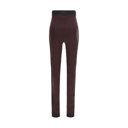 The Attico Purple Viscose Leggings