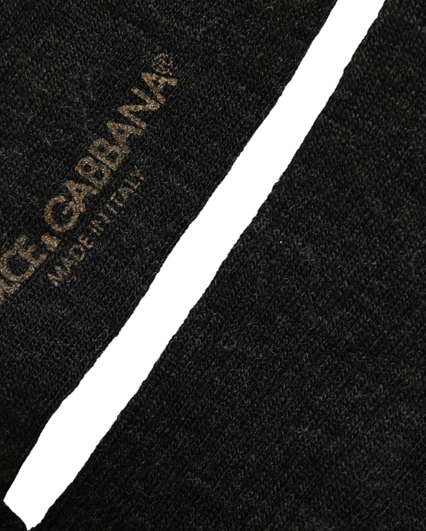 Dolce & Gabbana Black Wool DG Logo Mid Calf Accessory Socks