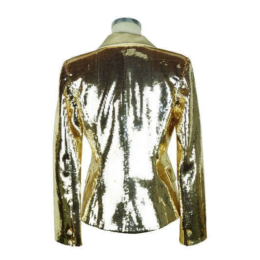 Elisabetta Franchi Yellow Polyester Women Blazer