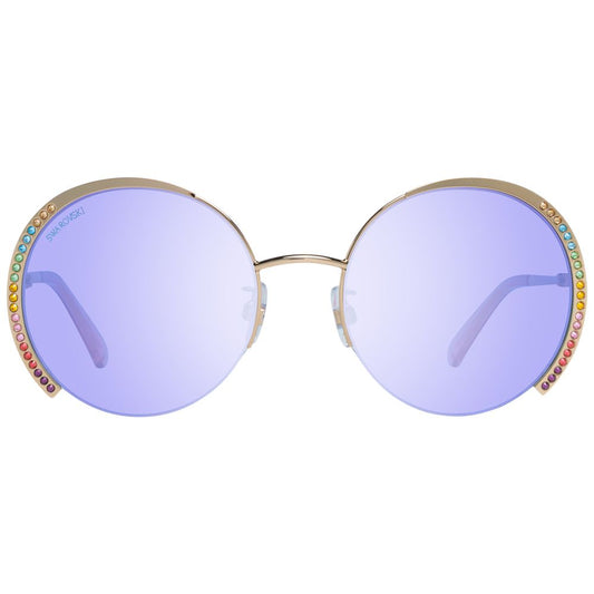 Swarovski Gold Metal Sunglasses