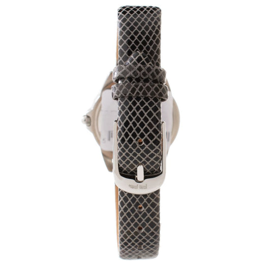 Folli Follie Gray Leather Dress Watch