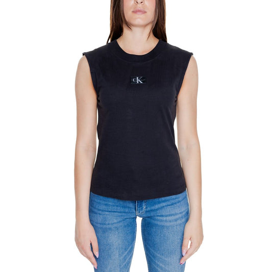 Calvin Klein Jeans Black Cotton T-Shirt