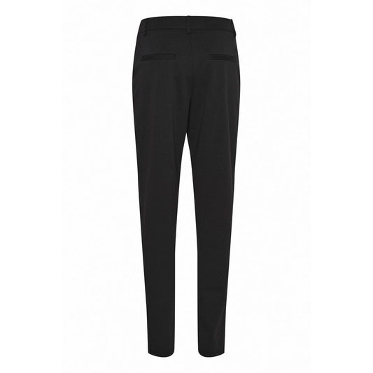 ICHI Black Recycled Polyester Pant