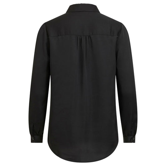 Vila Clothes Black Polyester Blouse
