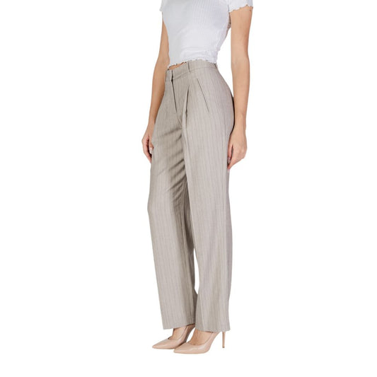 Vero Moda Gray Polyester Pant