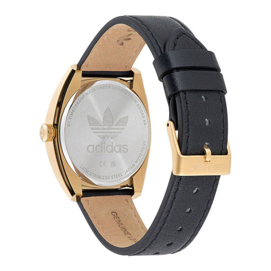 Orologio elegante Adidas in pelle nera