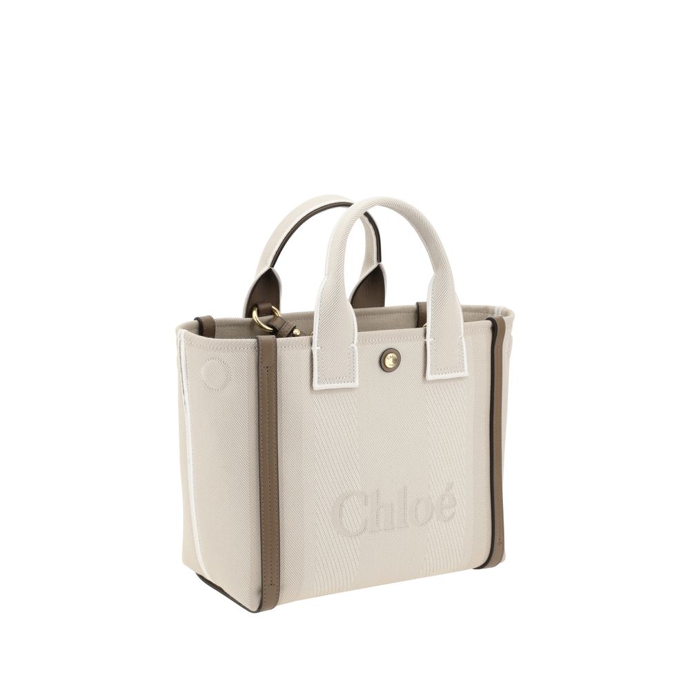 Chloé Beige Cotton Shoulder Bag