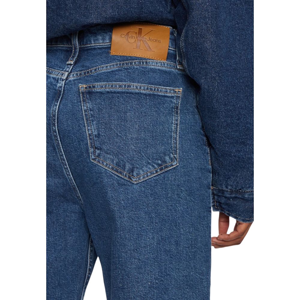 Calvin Klein Jeans Blue Cotton Mom Jean