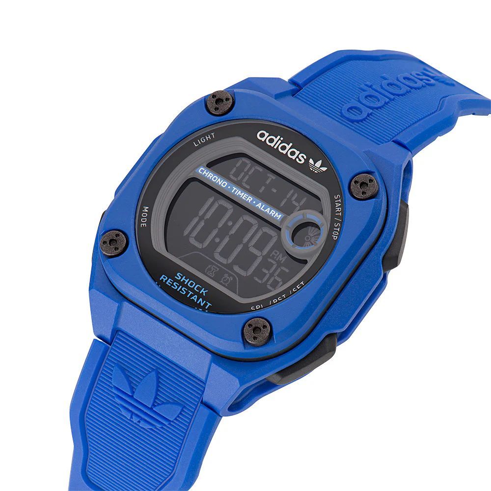 Orologio digitale sintetico blu Adidas