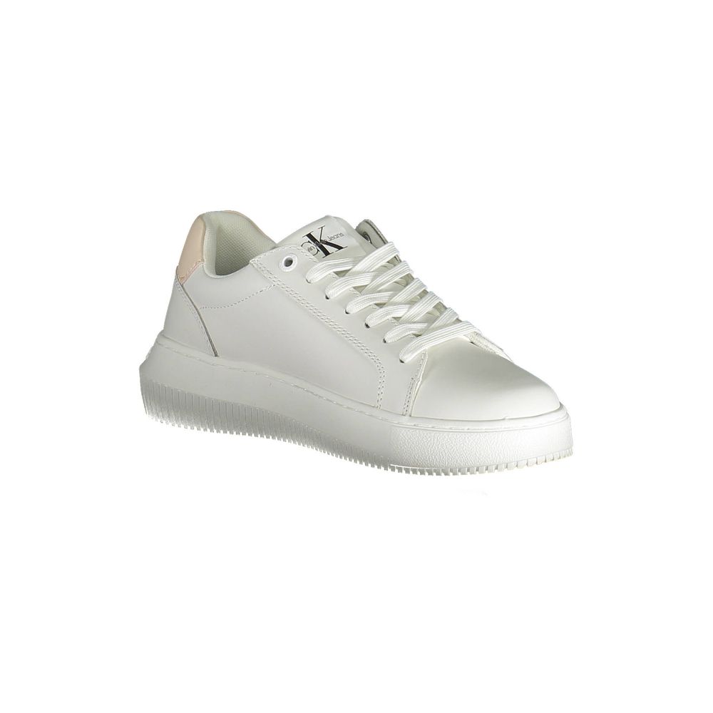 Calvin Klein White Polyester Women Sneaker