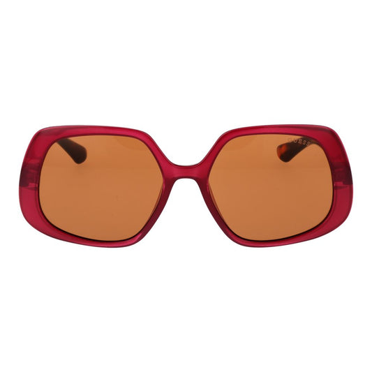 Guess Burgundy Plastic Sunglasses