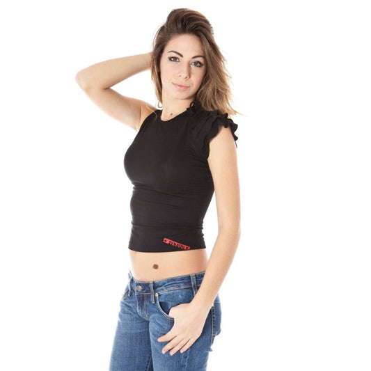 Zuelements Black Micro Modal Women T-Shirt