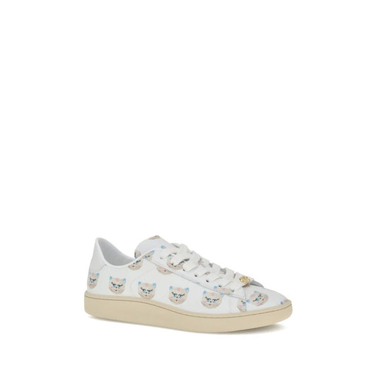Valentino Garavani White Calf Leather Bos Taurus Low Top Sneakers