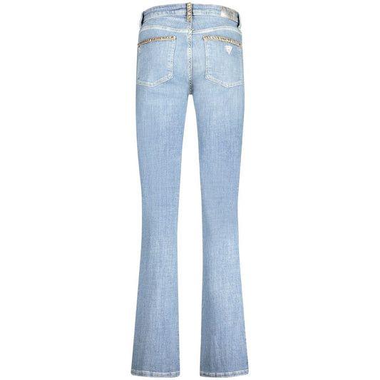 Guess Jeans Azzurro Recycled Cotton Women's Straight Jean
