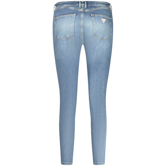 Guess Jeans Blue Recycled Cotton Women Jeans