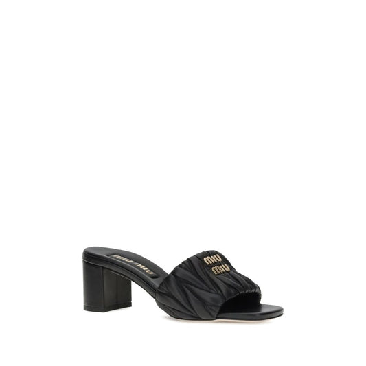 Miu Miu Logoed Sandals