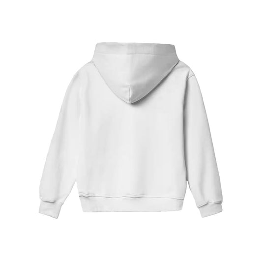 Hinnominate White Cotton Hoody