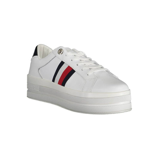 Tommy Hilfiger White Polyester Sneaker