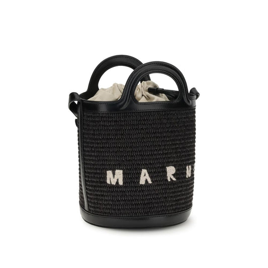 Marni Black Cotton Backet Bag