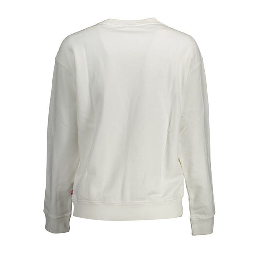 Levi's White Cotton Sweatshirt