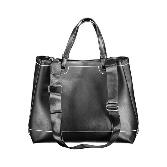 BYBLOS Black Polyurethane Women Handbag