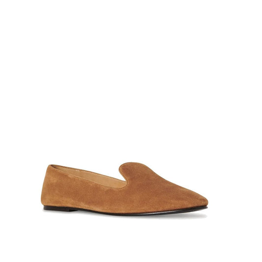 The Row Brown Calfskin Slip-On Loafers