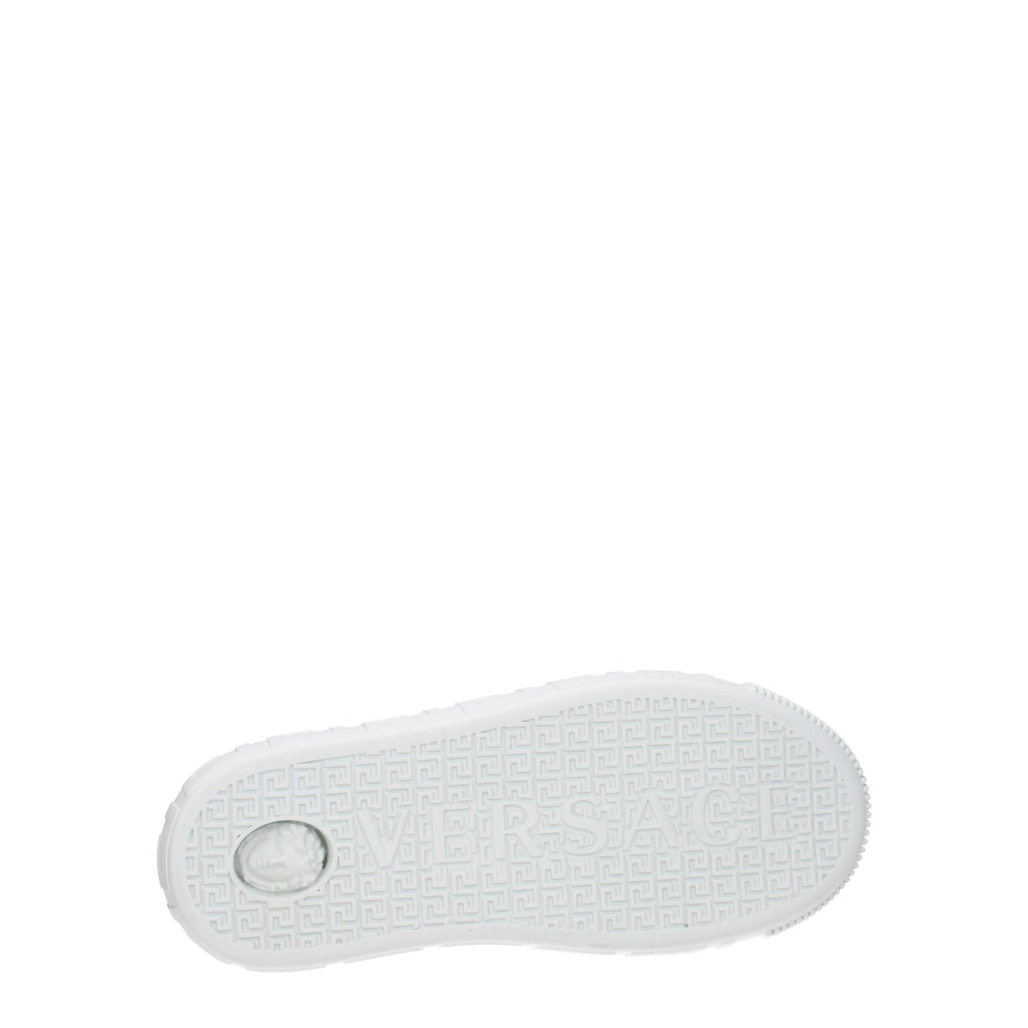 Sneakers basse in pelle bianca Versace