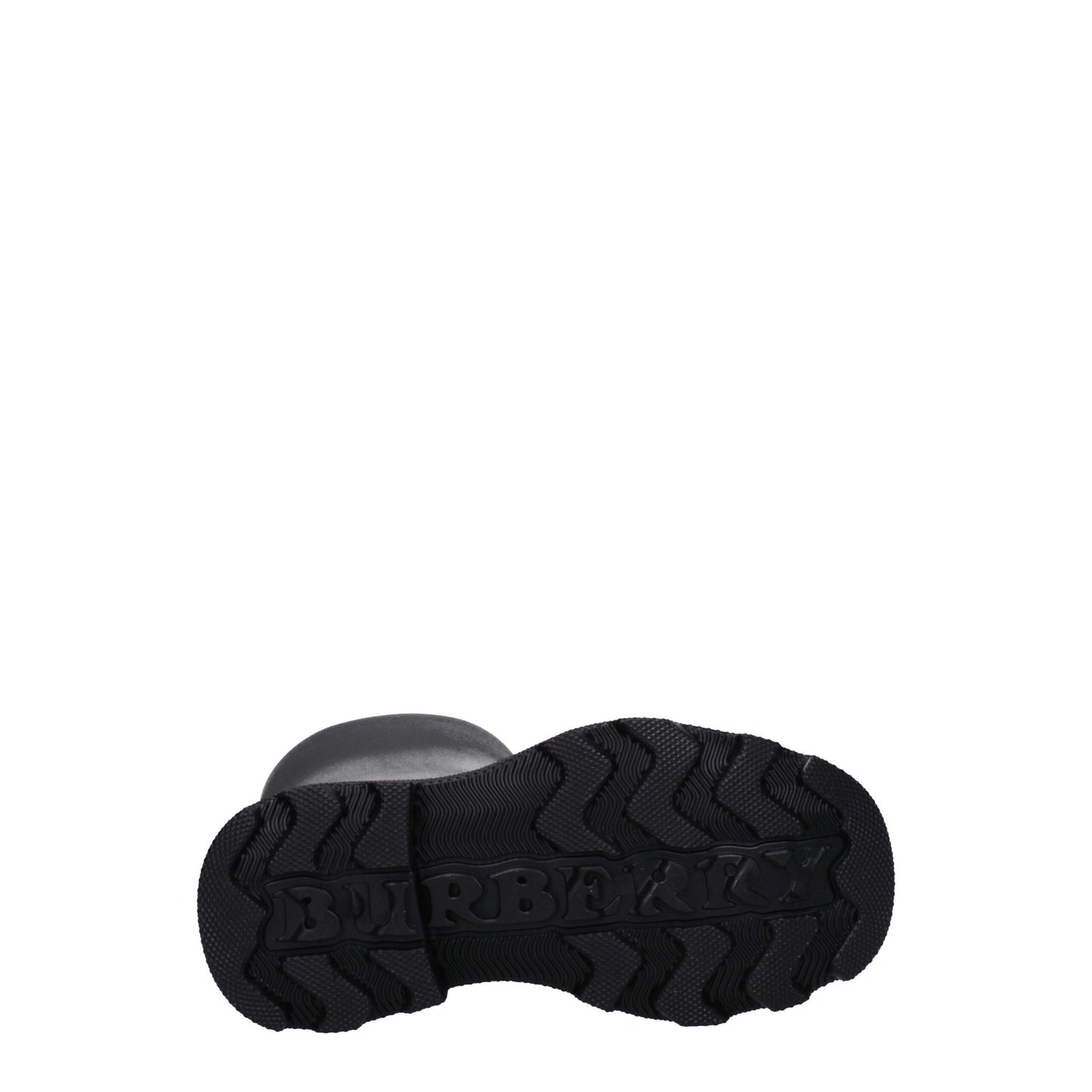 Burberry Black Cotton Rain Boots