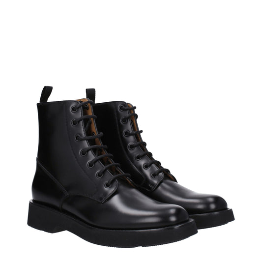 Church's Black Leather Ankle Boots
