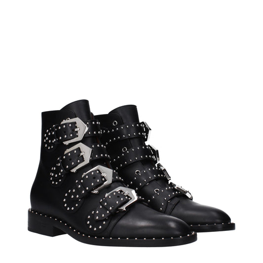 Givenchy Black Leather Ankle Boots