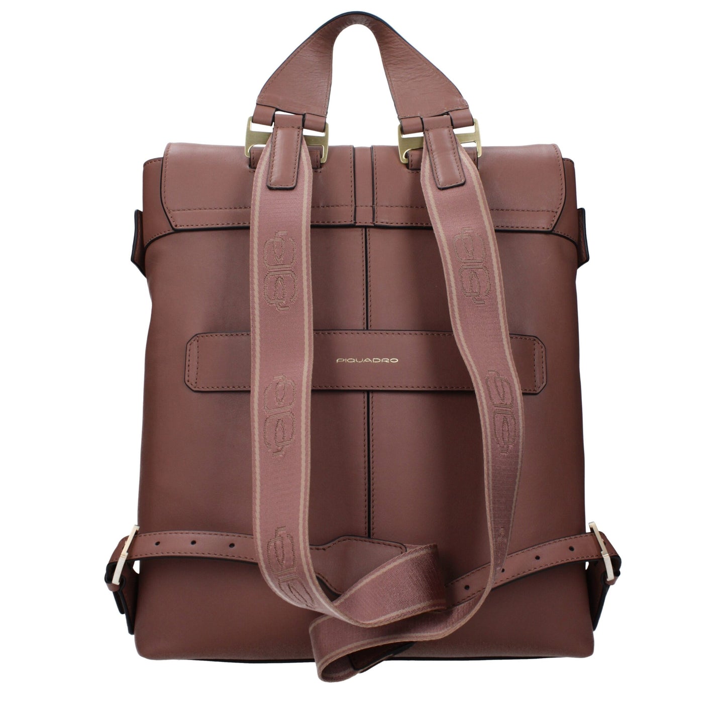 Piquadro Brown Leather Backpacks