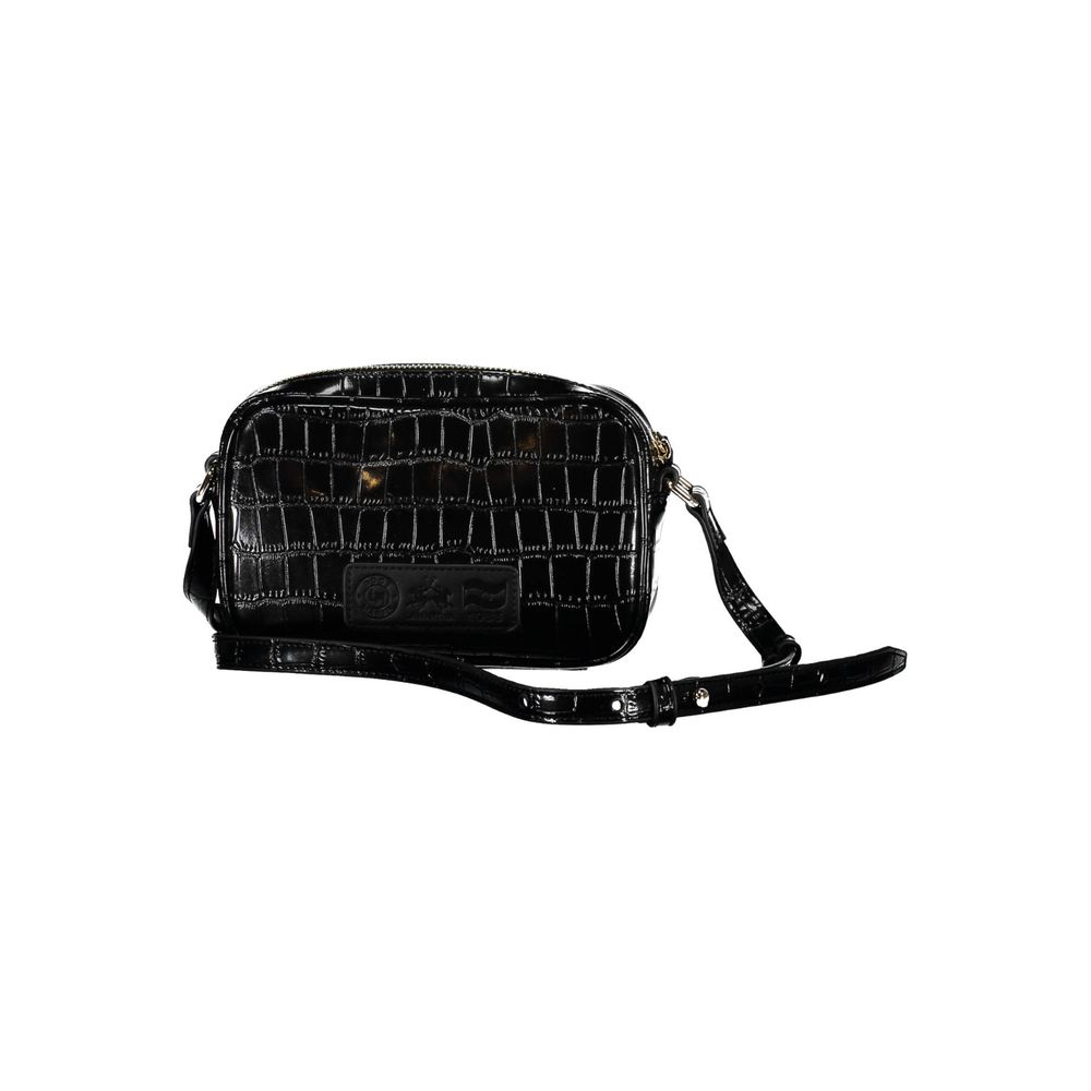 La Martina Black Polyethylene Handbag