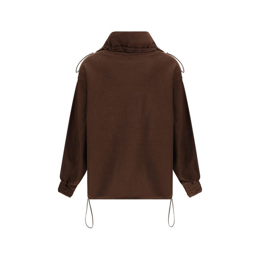 The Attico Brown Cotton Sweatshirt