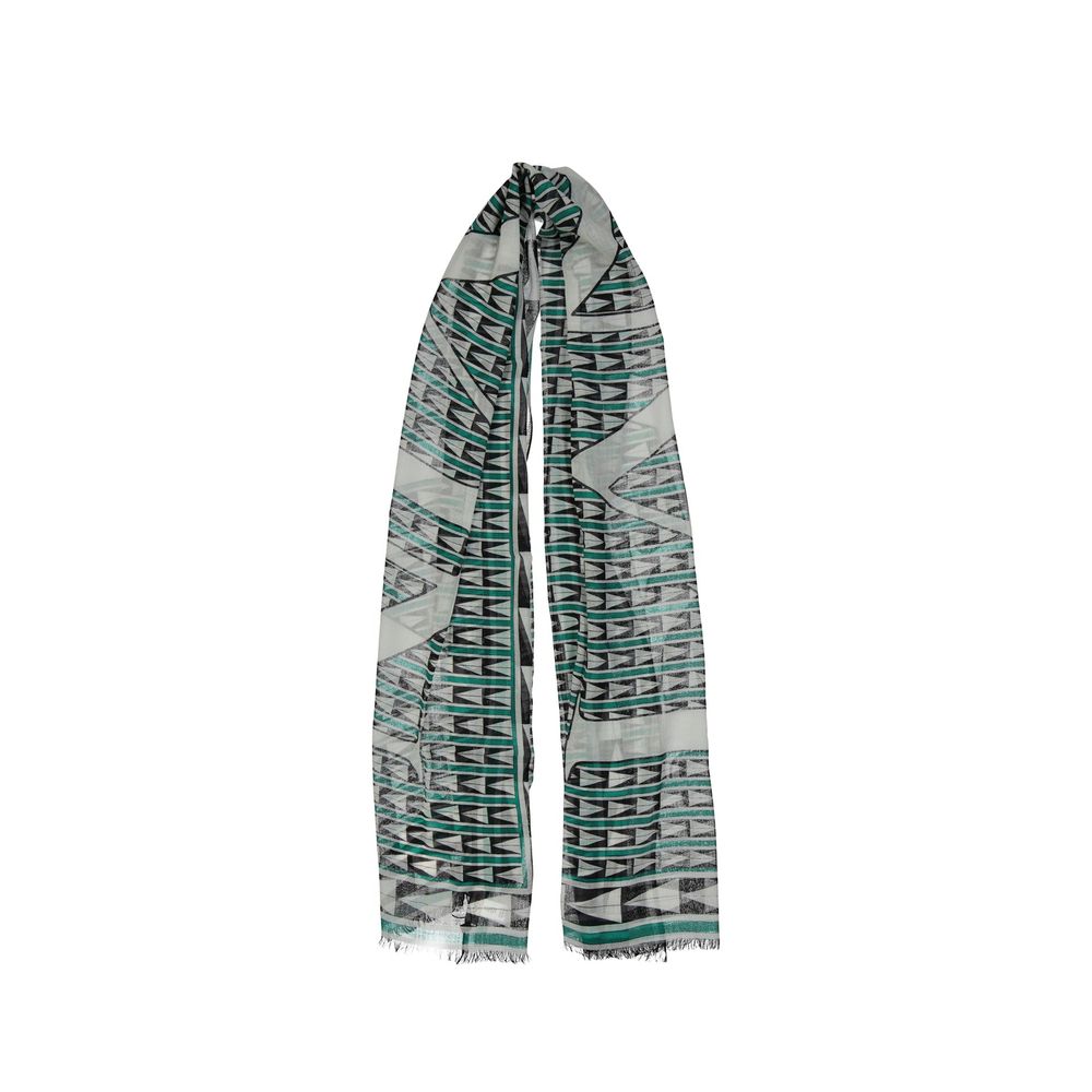Lanvin Green Wool Scarf