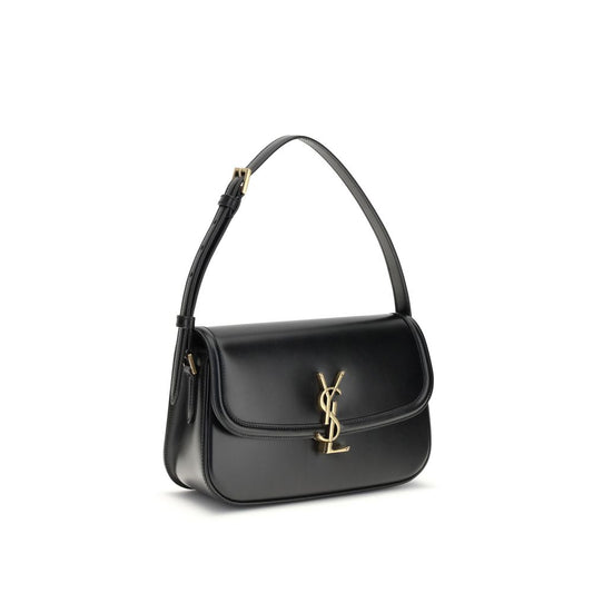 Saint Laurent Black Calf Leather Bos Taurus Shoulder Bag