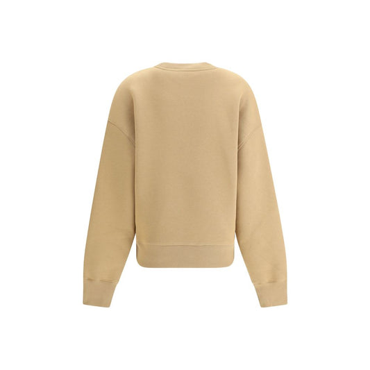 Ami Paris Beige Cotton Sweatshirt