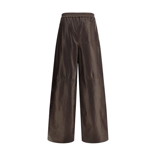 Giorgio Armani Black Leather Pants