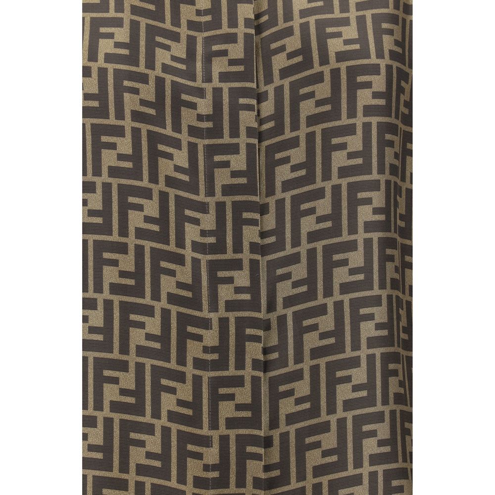 Fendi Brown Silk Shirt