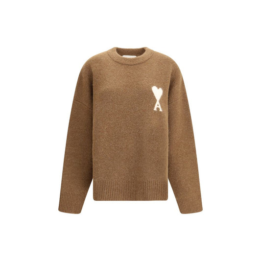 Ami Paris Brown Alpaca Vicugna Pacos Sweatshirt